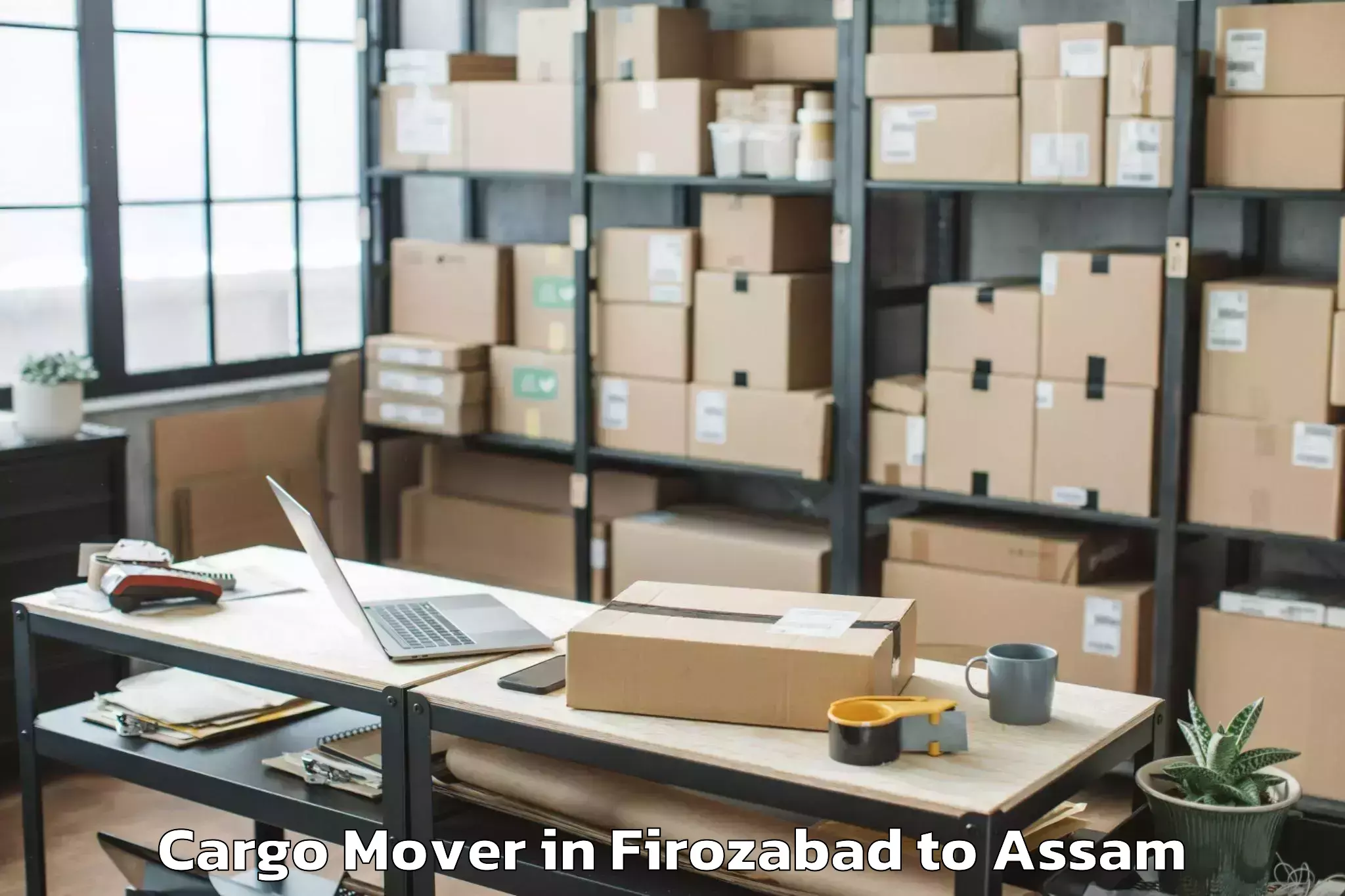 Top Firozabad to Rajakhat Banekuchi Cargo Mover Available